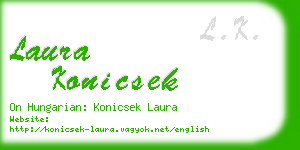 laura konicsek business card